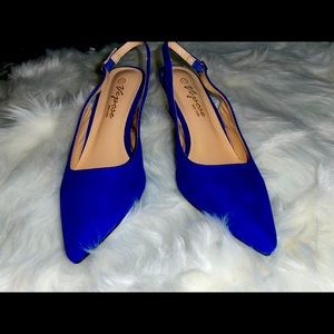 Royal Blue Slingback Pumps